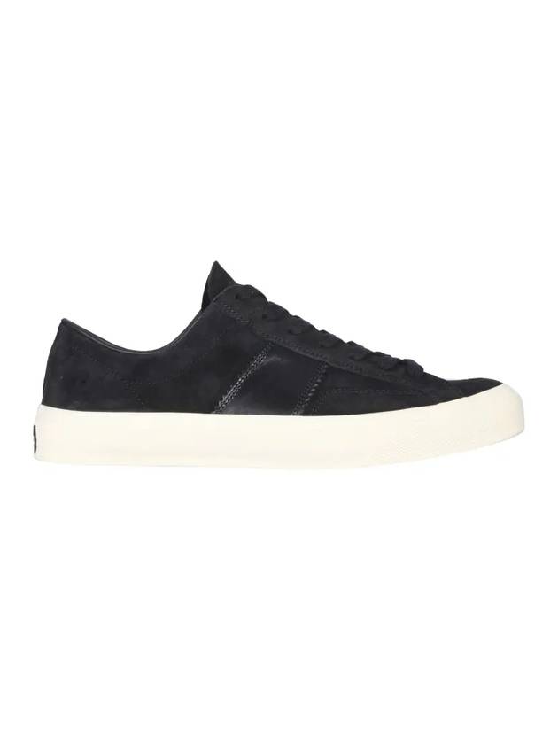 Men's Cambridge Suede Low Top Sneakers Black - TOM FORD - BALAAN.