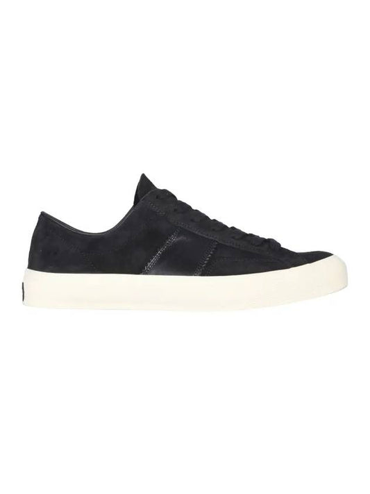 Men's Cambridge Suede Low Top Sneakers Black - TOM FORD - BALAAN 1