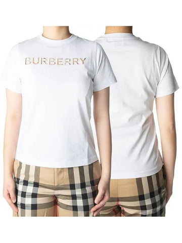 Kids logo printing short sleeve t shirt 8050402 - BURBERRY - BALAAN 1