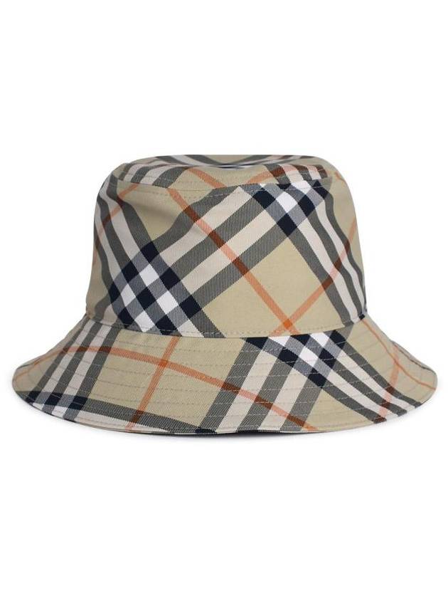 EKD Appliquéd Check Bucket Hat Beige - BURBERRY - BALAAN 4