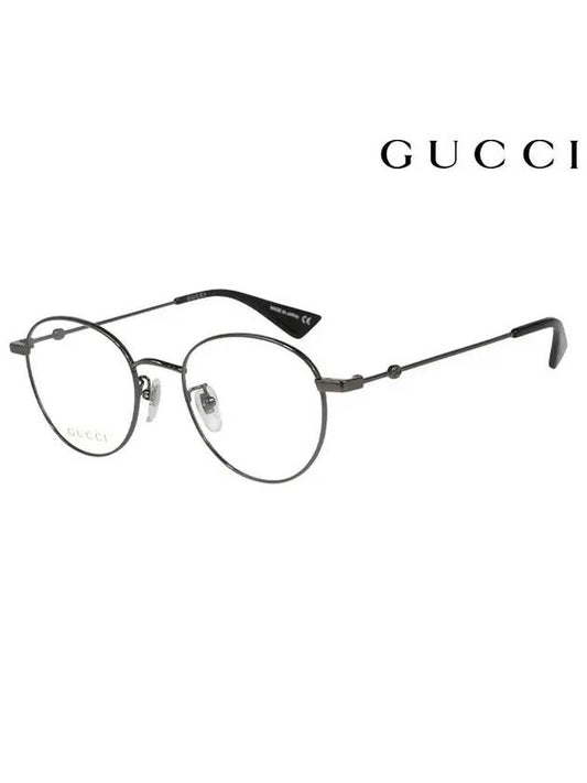 Eyewear Asian Fit Round Eyeglasses Ruthenium - GUCCI - BALAAN.