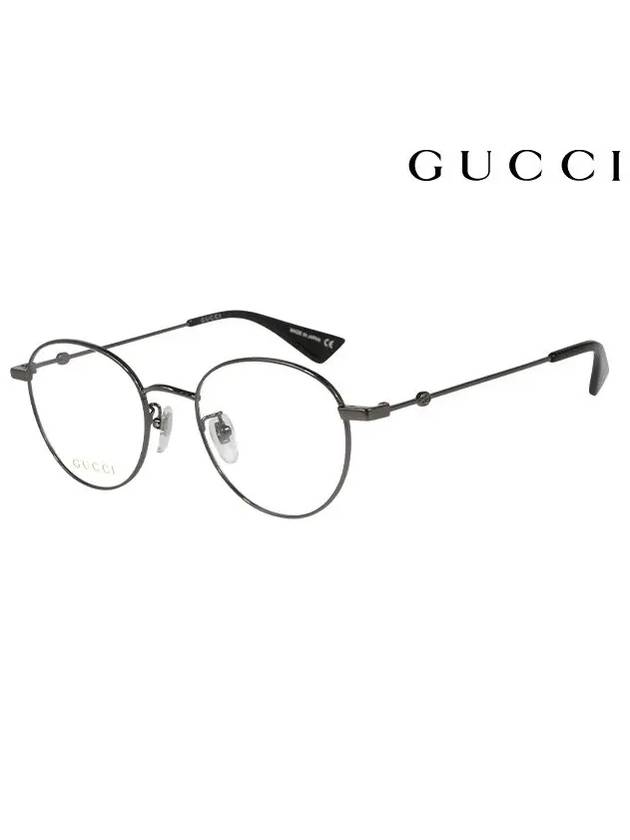 Eyewear Asian Fit Round Eyeglasses Ruthenium - GUCCI - BALAAN 3