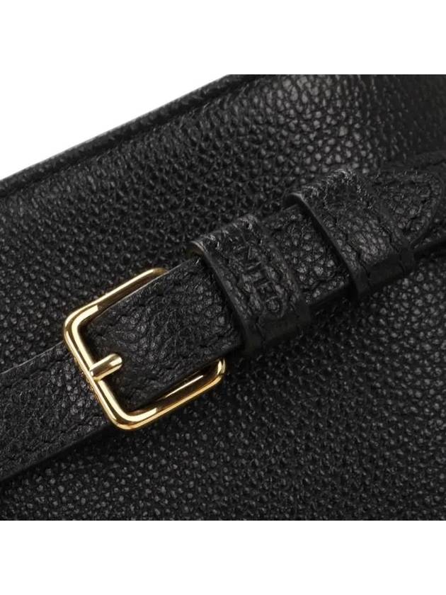 Cabas Anais Cuir Grain Calfskin Shoulder Bag Black - CELINE - BALAAN 8