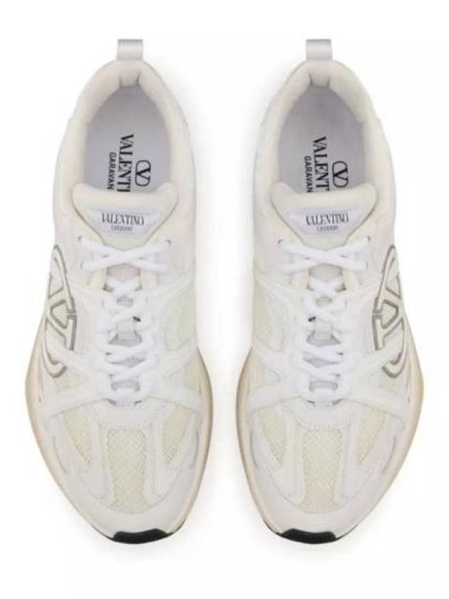 V Logo Low Top Sneakers White - VALENTINO - BALAAN 3