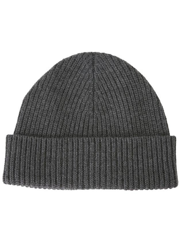 Heart Logo Wool Beanie Heather Grey - AMI - BALAAN 3