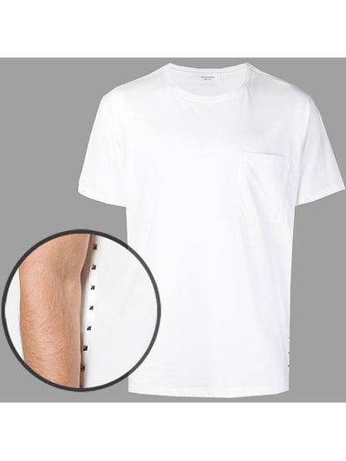 Men's short sleeve tshirt QV3MG04Y 3LE 0BO - VALENTINO - BALAAN 1