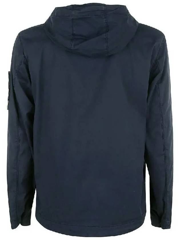 Men's Wappen Patch Supima Cotton Hooded Jacket Navy - STONE ISLAND - BALAAN 3