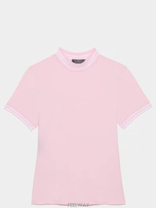 Women's Featherweight Mock Neck Golf Short Sleeve T-Shirt Blush - G/FORE - BALAAN 2