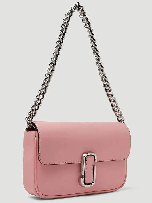 Marc Jacobs J MARC logo fold pink leather chain shoulder bag - MARC JACOBS - BALAAN 3
