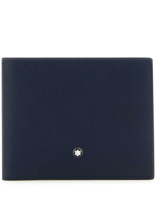 Sartorial 6CC Leather Half Wallet Ink Blue - MONTBLANC - BALAAN 1