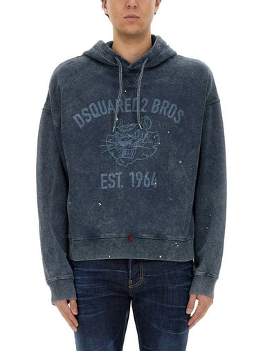 Dsquared2 Sweatshirt With Logo Print - DSQUARED2 - BALAAN 1