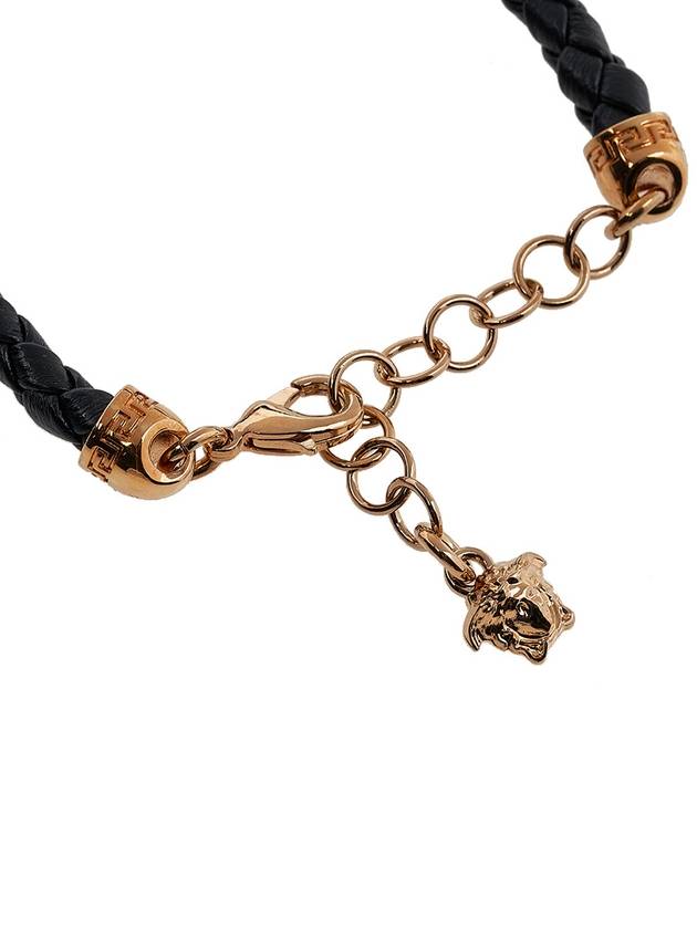 Enamel Medusa Bracelet  Black - VERSACE - BALAAN 6