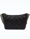 CC Logo Chain Hobo Shoulder Bag Black - CHANEL - BALAAN 4