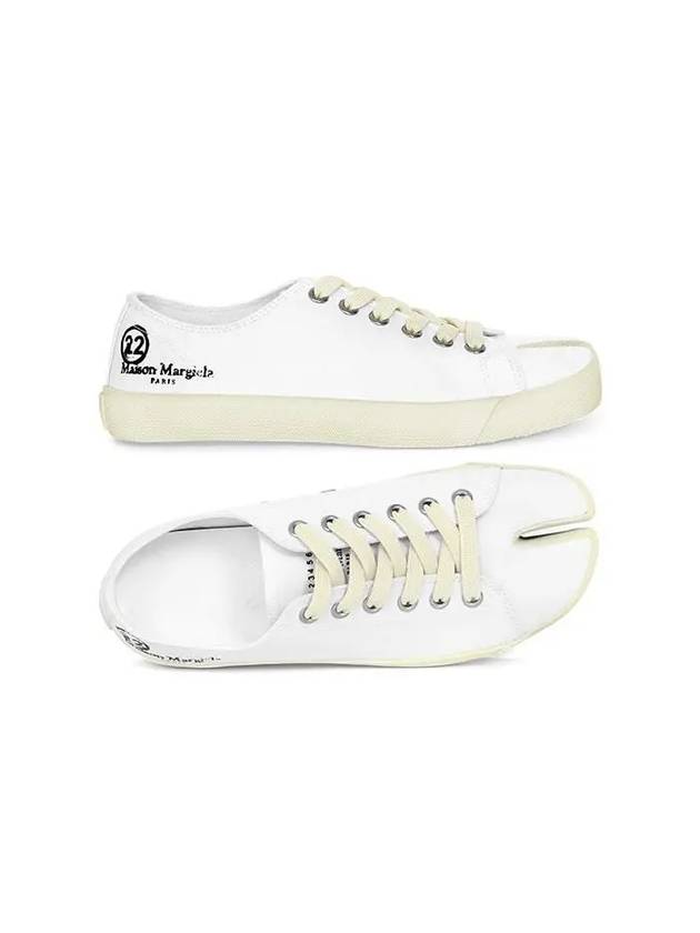 Tabi Canvas Low Top Sneakers White - MAISON MARGIELA - BALAAN 2