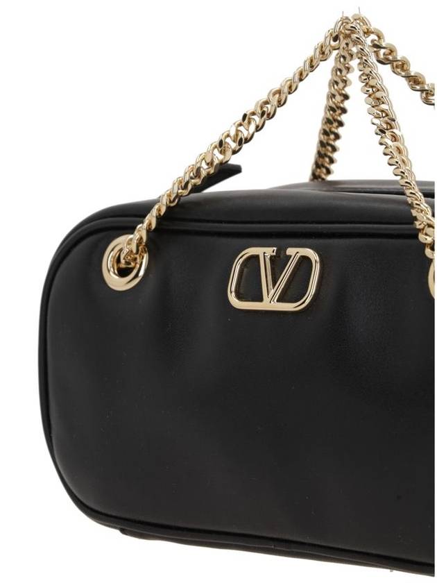 Garavani V Logo Signature Cross Bag Black - VALENTINO - BALAAN 4