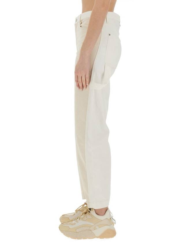 Denim Straight Pants 6D02433SPH579067 WHITE ECRU WASH - STELLA MCCARTNEY - BALAAN 5