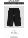 Bermuda Regular Fit Cargo Shorts Black - CP COMPANY - BALAAN 3