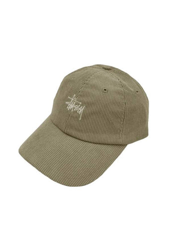 Graffiti Corduroy Low Pro Ball Cap Khaki - STUSSY - BALAAN 1