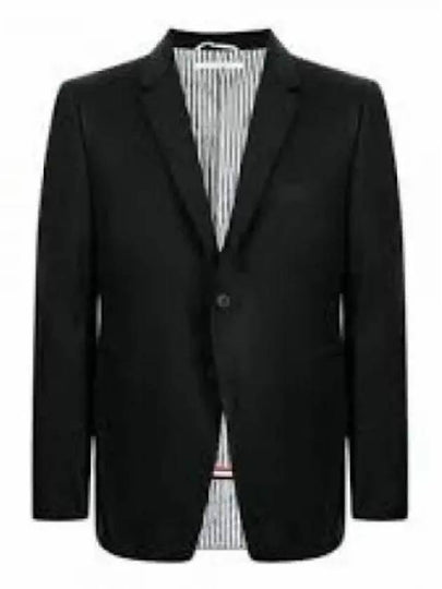 Super 120S Wool Twill Single Breasted Classic Jacket Dark Grey - THOM BROWNE - BALAAN 2