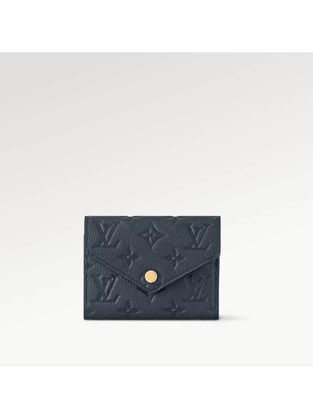 Victorine Monogram Empreinte Half Wallet Navy - LOUIS VUITTON - BALAAN 2