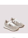 Chain Suede Low Top Sneakers Beige - BRUNELLO CUCINELLI - BALAAN 3