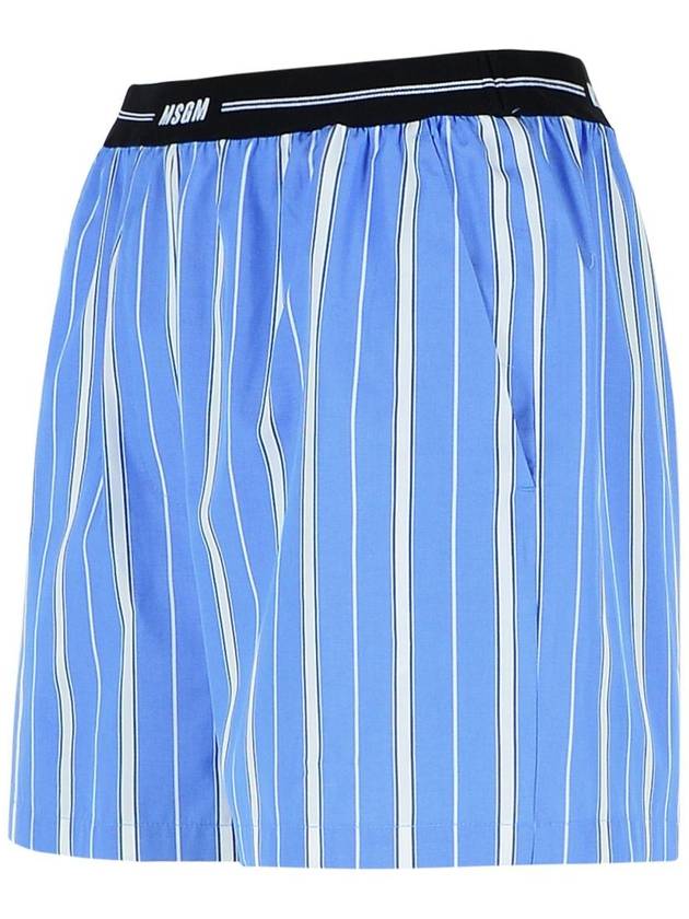 Msgm Blue Cotton Shorts - MSGM - BALAAN 2