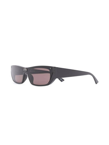 Shield Rectangular Sunglasses Black - BALENCIAGA - BALAAN 1