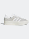 Gazelle Bold Women's Gray to Cloud White HQ6893 - ADIDAS ORIGINALS - BALAAN 1