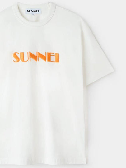 Embroidered Logo Short Sleeve T-Shirt White - SUNNEI - BALAAN 2