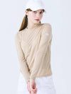 Doyou Know MC Women s Functional Cold Feeling Inner Beige Round Neck Long Sleeve T Shirt DO3232TS11 3 - DOYOUKNOWMC GOLF WEAR - BALAAN 4