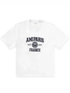 Varsity Logo Short Sleeve T-Shirt White - AMI - BALAAN 2