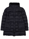 Men's Hooded Fur Down Padding Black - HERNO - BALAAN.