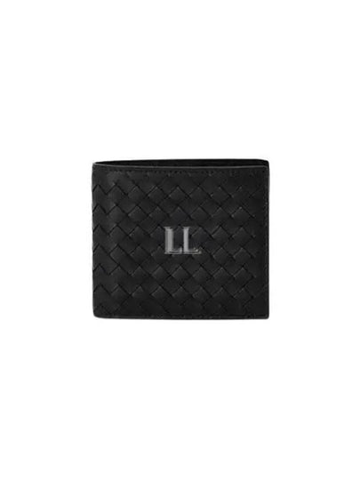 Men's Intrecciato Half Wallet Dark Grey - BOTTEGA VENETA - BALAAN 2