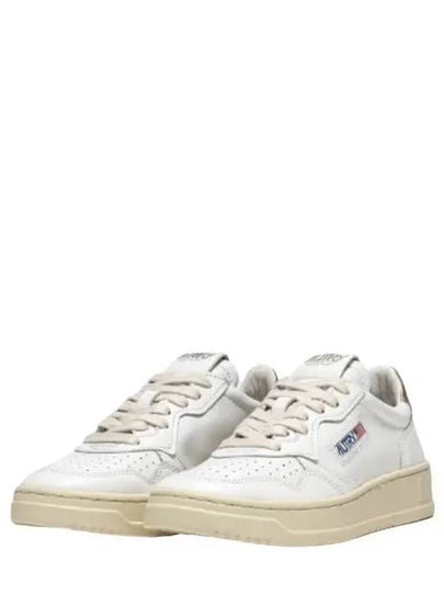 Medalist Goatskin Low Top Sneakers Gold White - AUTRY - BALAAN 2