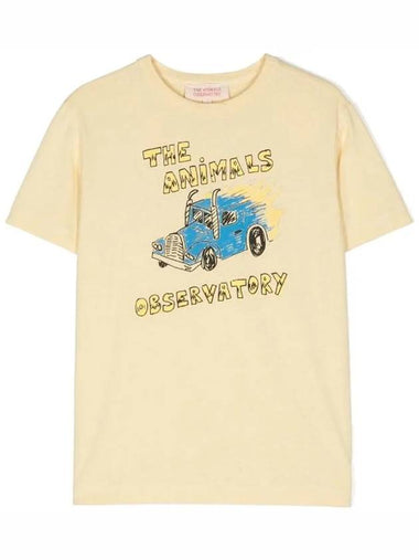 Kids Green Truck Rooster T Shirt F24018 317FQ - THE ANIMALS OBSERVATORY - BALAAN 1