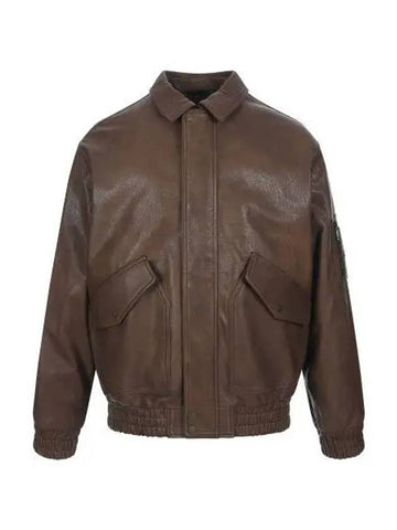 HUGO leather bomber jacket 50516888 212 - HUGO BOSS - BALAAN 1