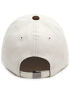 two-tone short brim ball cap brown P00000RA - DONTFORGETME - BALAAN 3