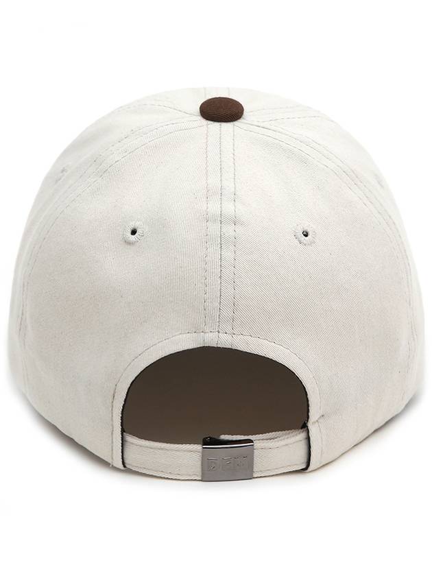 two-tone short brim ball cap brown P00000RA - DONTFORGETME - BALAAN 3