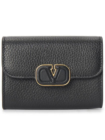 V logo women s card wallet P0AA7LFN 0NO - VALENTINO - BALAAN 1