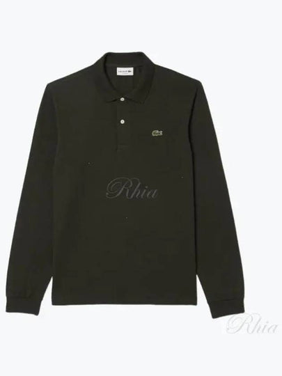 Classic Long Sleeve Polo Shirt Khaki Green - LACOSTE - BALAAN 2