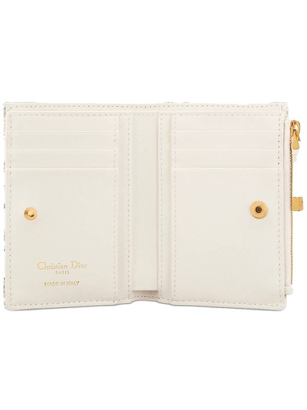 Caro Dahlia Half Wallet White - DIOR - BALAAN 4