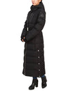 Cloud Belted Hooded Long Padded Black - MOOSE KNUCKLES - BALAAN 8