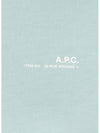 Logo Cotton Blend Knit Hoodie Mint - A.P.C. - BALAAN 4