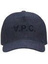 VPC Velvet Logo Denim Ball Cap Blue - A.P.C. - BALAAN 5