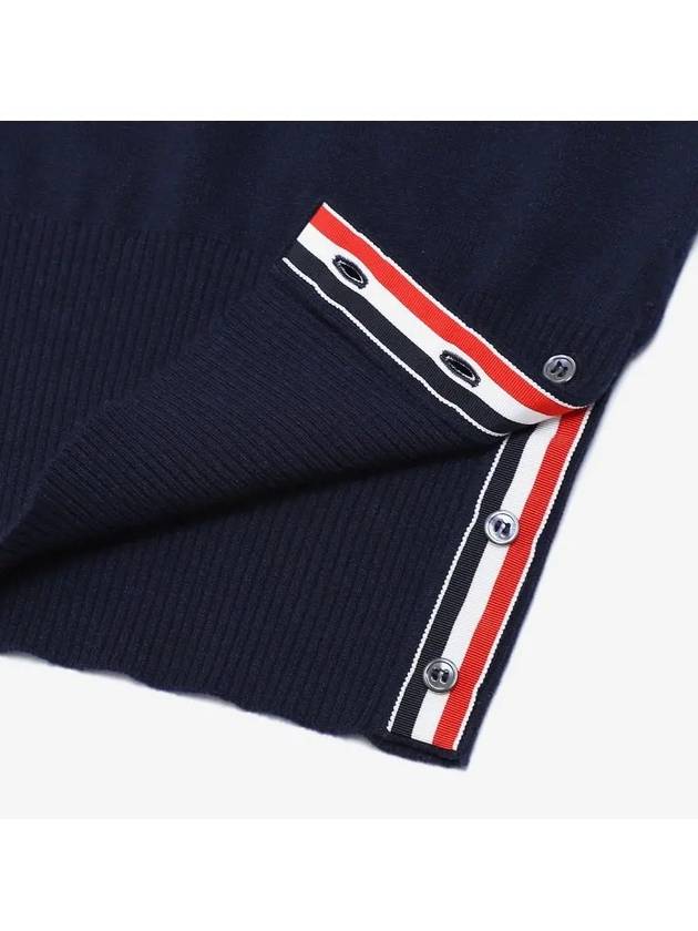 Women's 4 Bar Classic Cashmere Pullover Knit Top Navy - THOM BROWNE - BALAAN 4