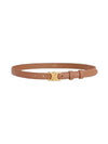 Women's Small Triomphe Smooth Calfskin Belt Brown - CELINE - BALAAN 1