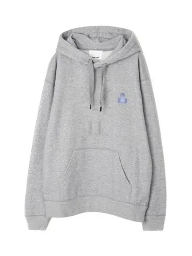 Matte Logo Print Hoodie Grey - ISABEL MARANT - BALAAN 2