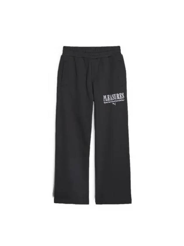 Pleasures Embroidered Logo Track Pants Black - PUMA - BALAAN 2