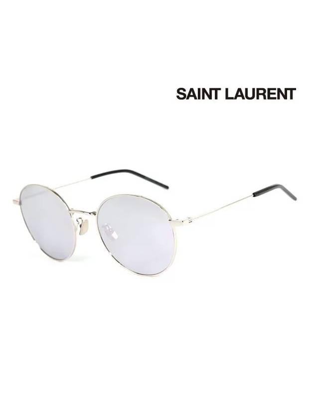 Sunglasses SL250 009 Round Metal Men Women - SAINT LAURENT - BALAAN 2