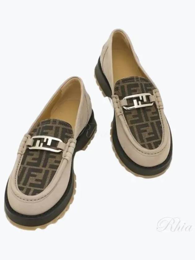 O'Lock Loafers Beige - FENDI - BALAAN 2